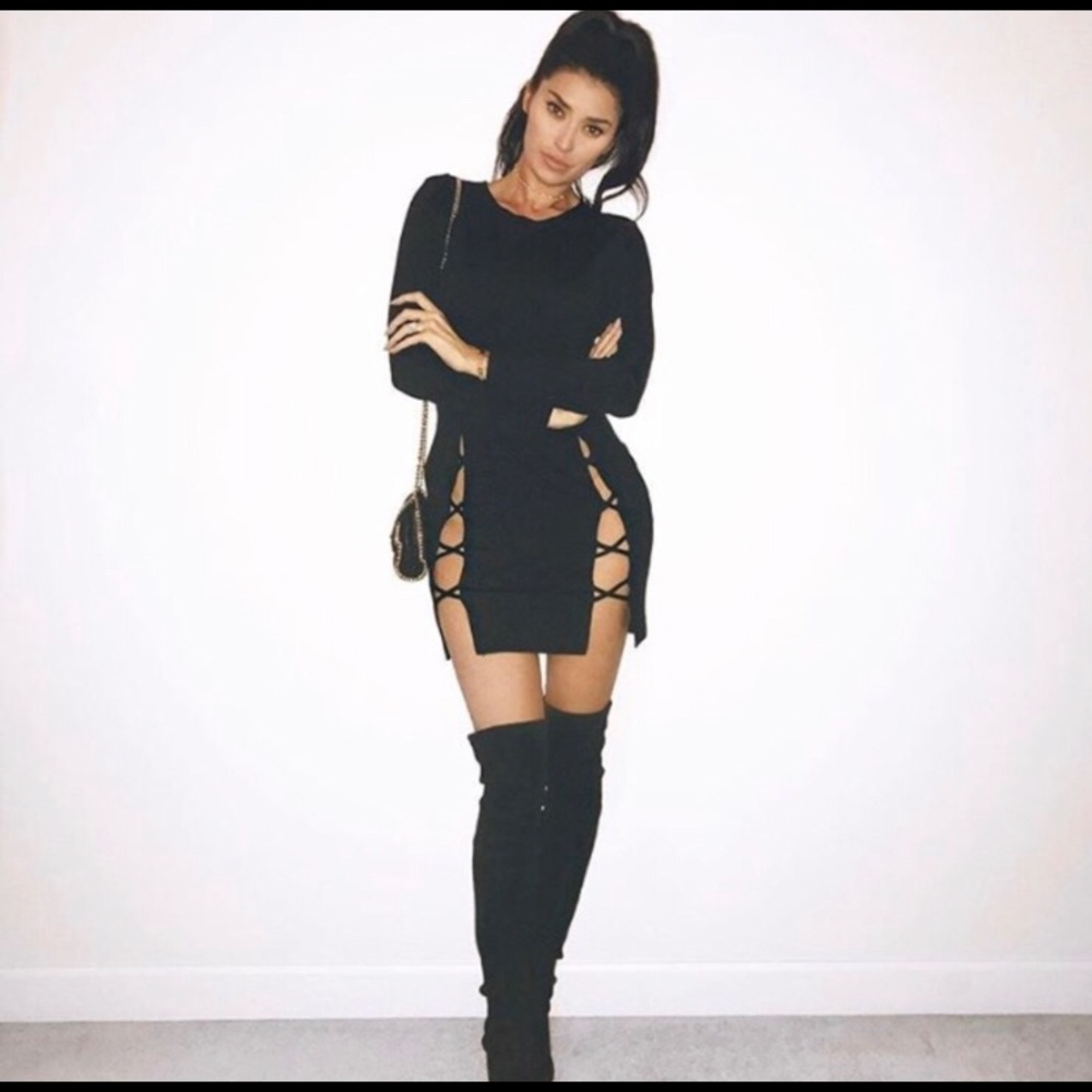 Black Cut Out Dress